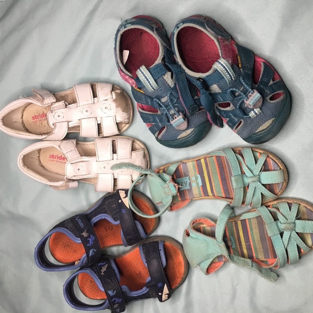Toddler 7 Sandal Lot
